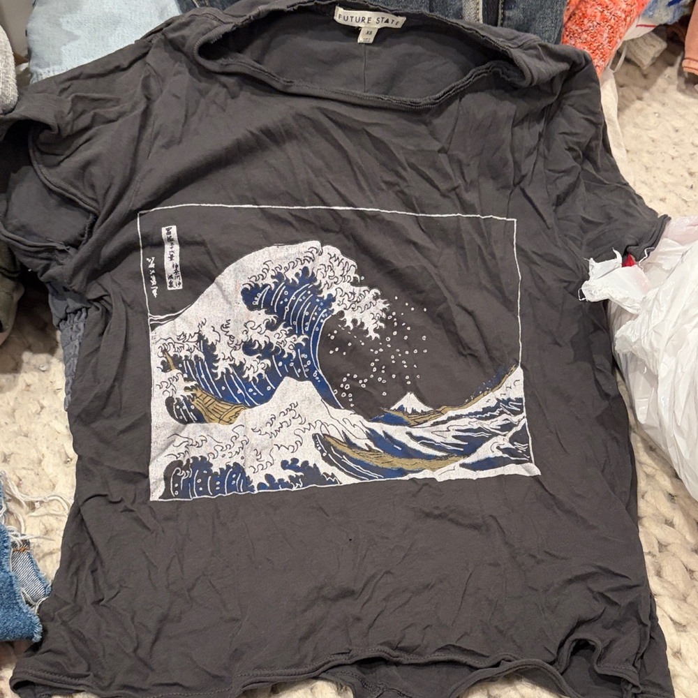 Future State Women's Black Graphic Top